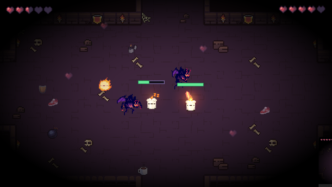 Sleeping candle and detached ghost